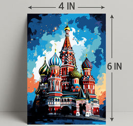 Vibrant Kremlin Illustration Poster
