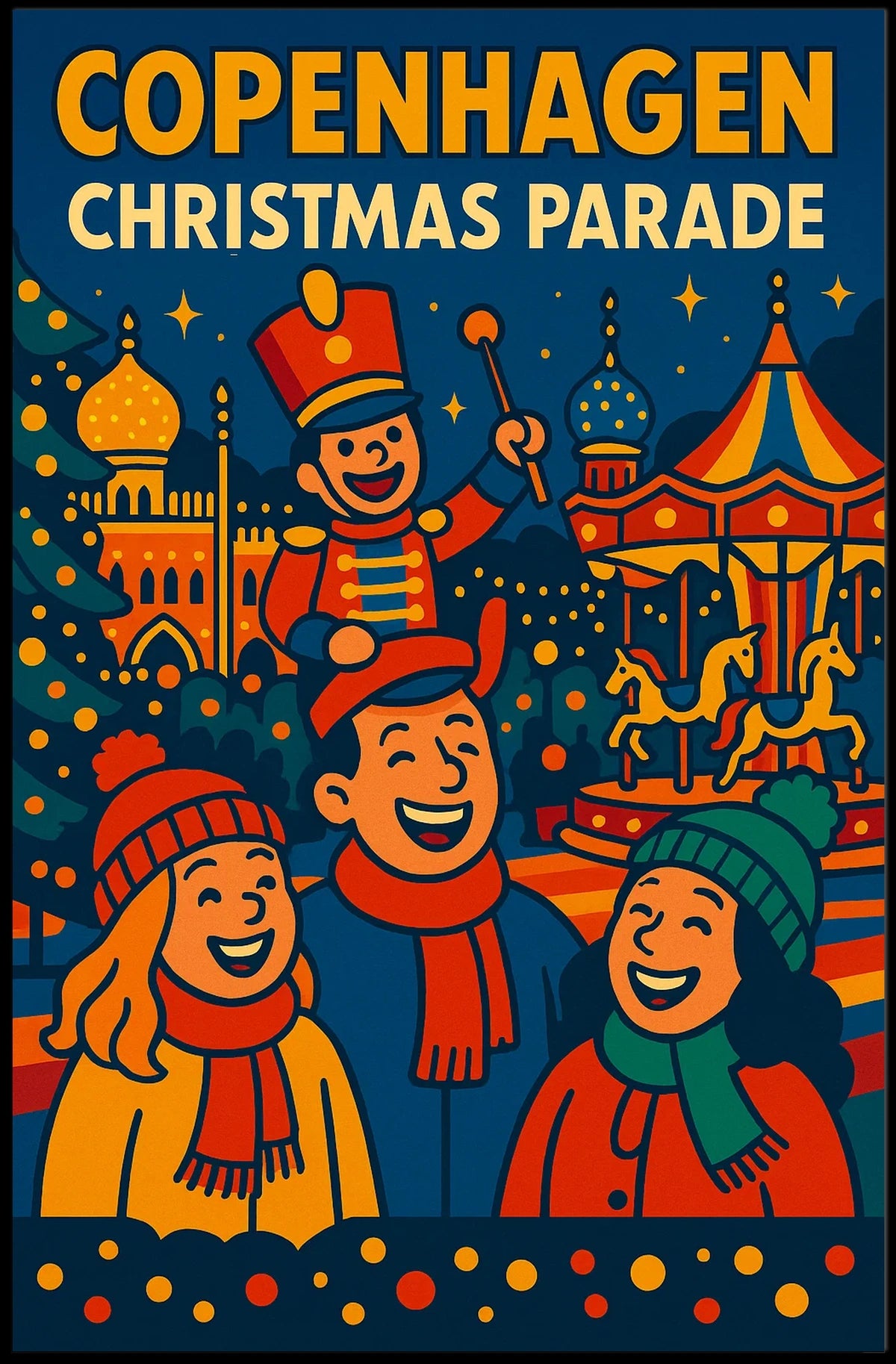 Copenhagen Christmas Parade Poster