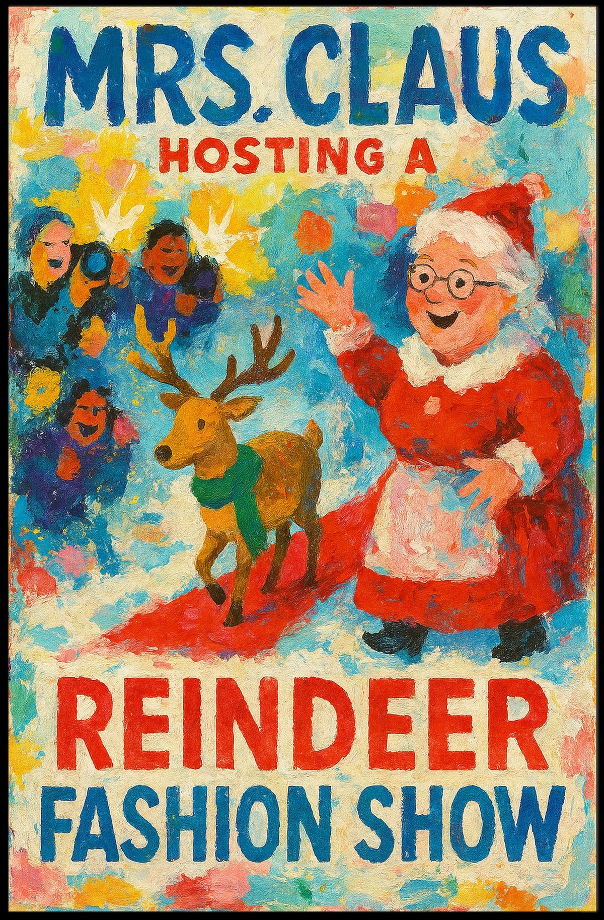 Mrs. Claus Hosts A Reindeer Fashion Show Poster