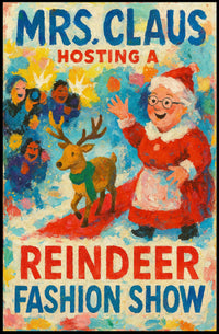 Mrs. Claus Hosts A Reindeer Fashion Show Poster