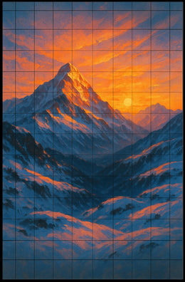 Majestic Mountain Sunrise Poster