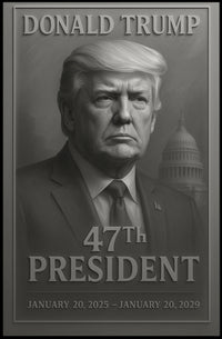 Donald Trump 47th President Poster
