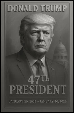 Donald Trump 47th President Poster