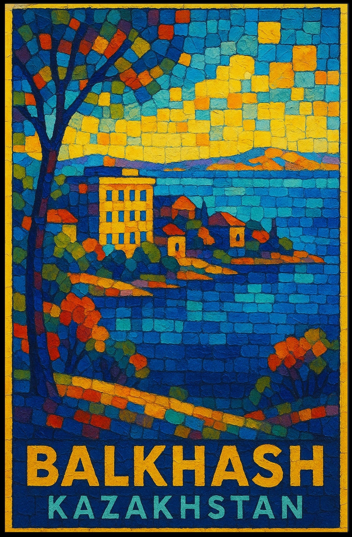 Balkhash, Kazakhstan Poster