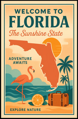 Welcome to Florida Adventure Awaits Poster