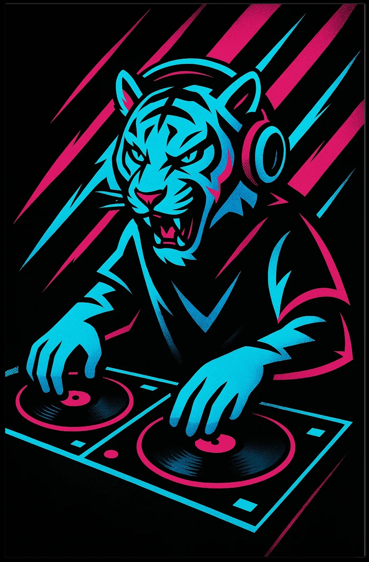 Dj Tiger Vibes Poster