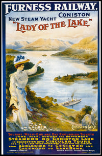 Furness Railway Lake Excursions Vintage Travel Poster PosterGoat
