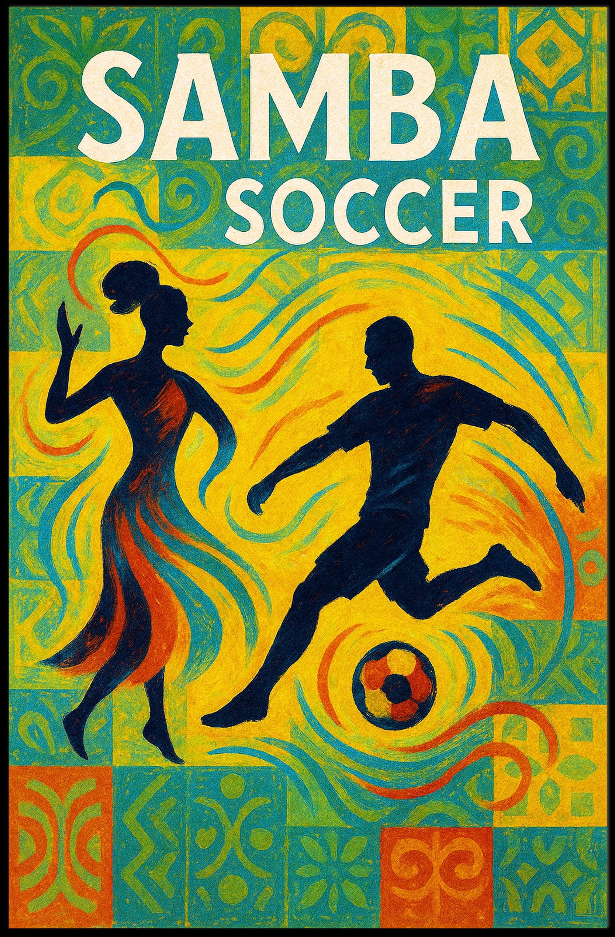 Samba Soccer Poster PosterGoat