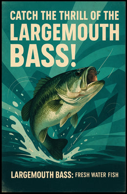 Catch The Thrill Of The Largemouth Bass Poster