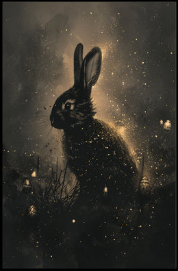 Enchanted Night Rabbit Poster