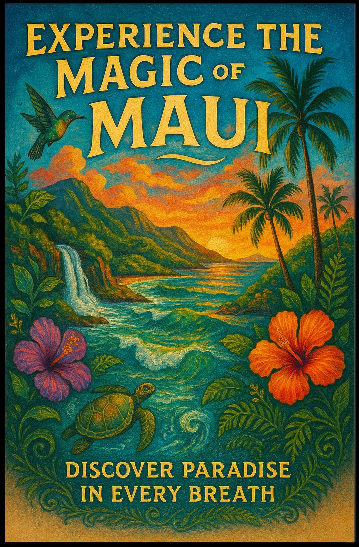 Experience the Magic of Maui Poster