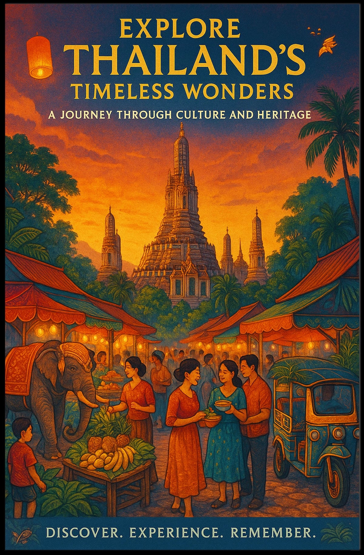 Explore Thailands Timeless Wonders Poster