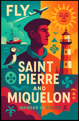 Fly to Saint Pierre and Miquelon Poster