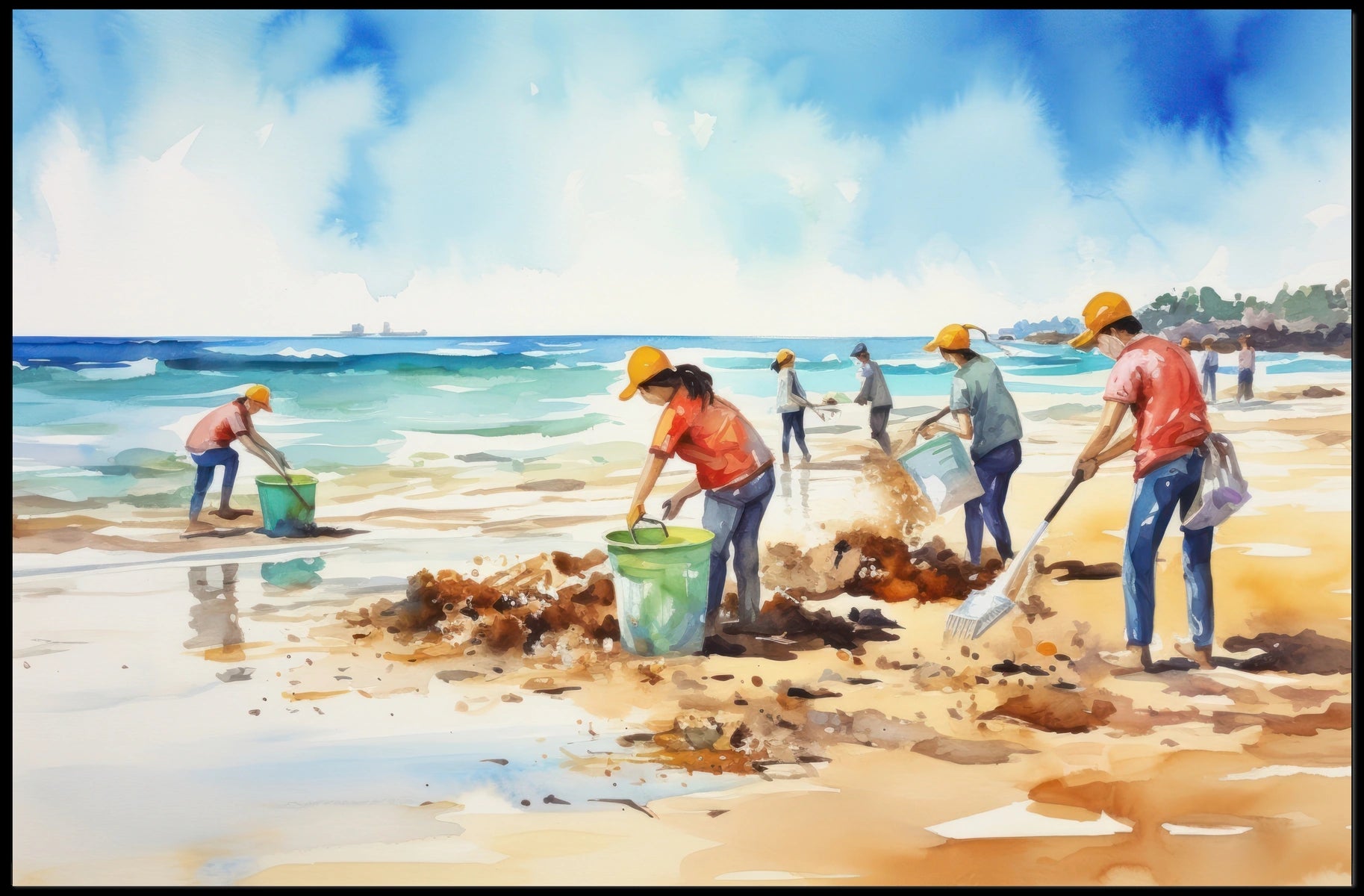 Beach Cleanup Initiative Poster