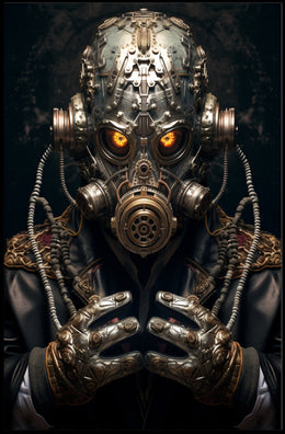 Futuristic Dystopian Survivor Design Futuristic Sci-Fi Poster