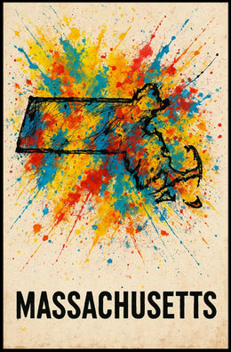 Vibrant Massachusetts Poster