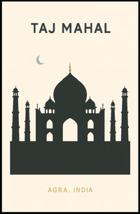 Taj Mahal Agra, India Poster PosterGoat