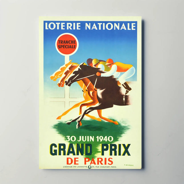 Grand Prix de Paris 1940 Horse Racing Sports Poster