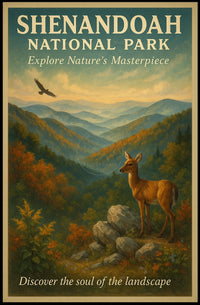 Shenandoah National Park Scenic Wildlife Vintage Poster