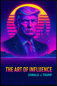 The Art of Influence Donald Trump Neon Retro-Futuristic Poster