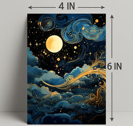 Celestial Nightscape Poster PosterGoat