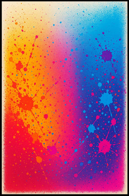 Colorful Splatter Art Poster