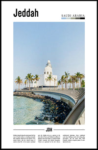 Jeddah Skyline: The Modern Cultural Heritage Travel Poster PosterGoat