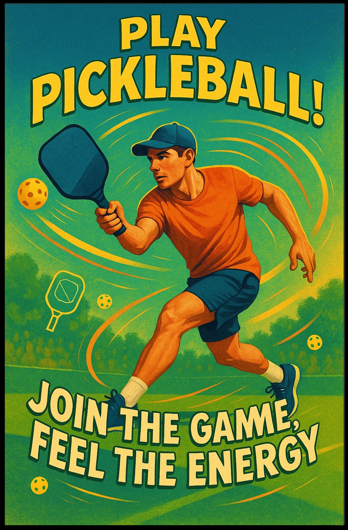 Play Pickleball Poster