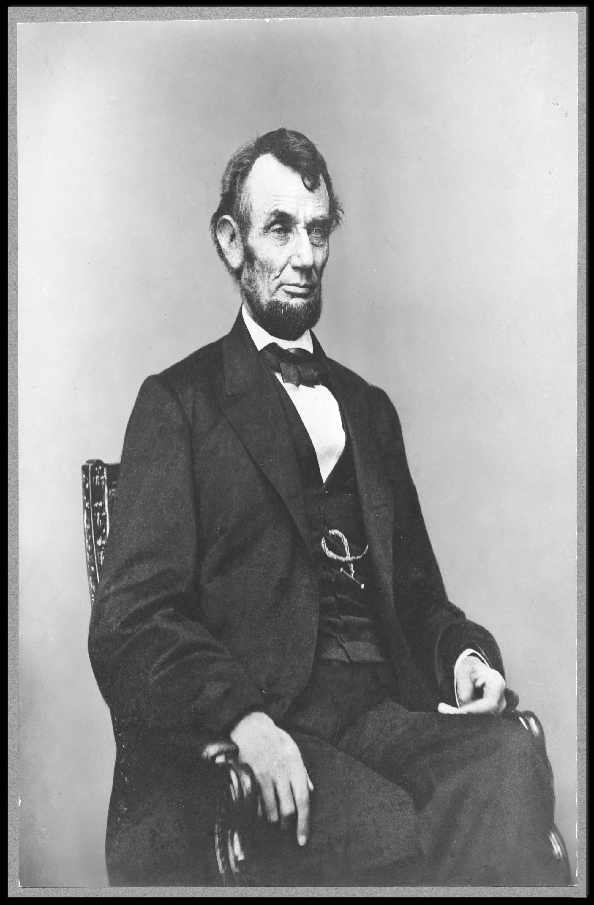Abraham Lincoln Youthful Bowtie Portrait Poster PosterGoat