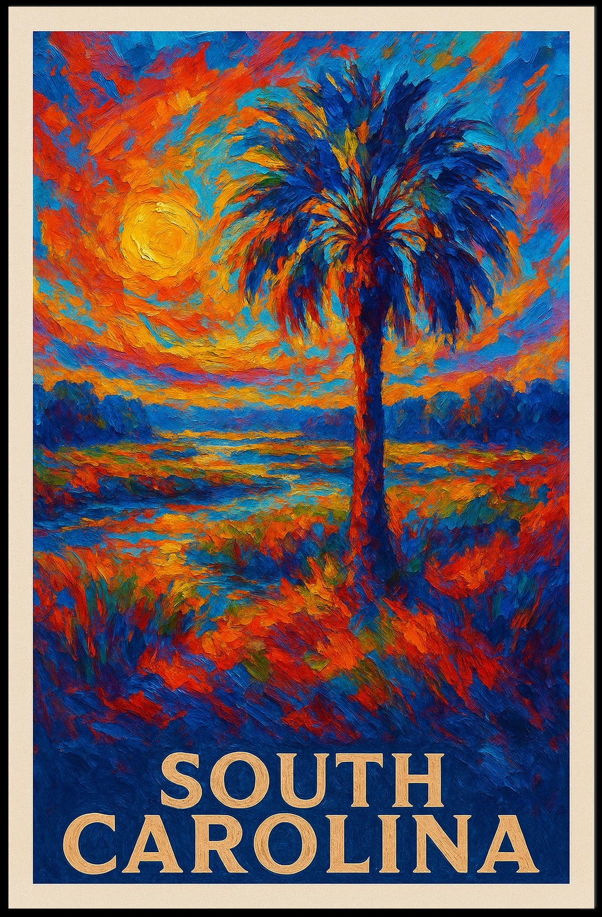 South Carolina Sunset Poster