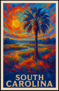 South Carolina Sunset Poster