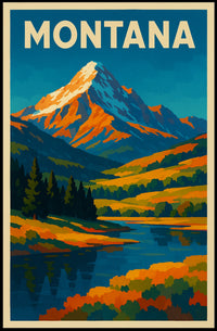 Montana Landscape Poster