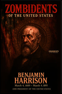 Benjamin Harrison 23rd President of the United States Zombidents Poster Series