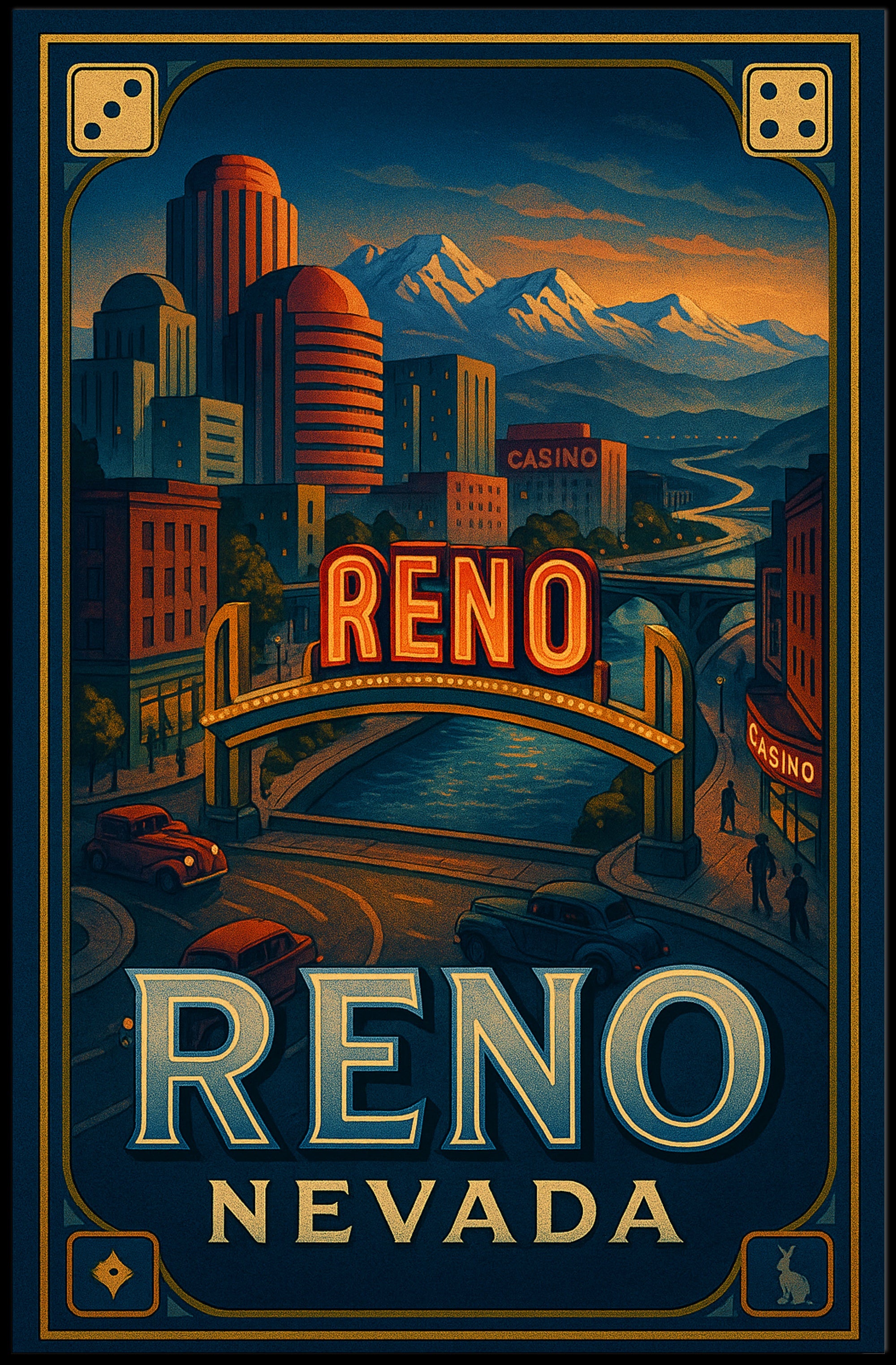 Discover Reno, Nevada Poster