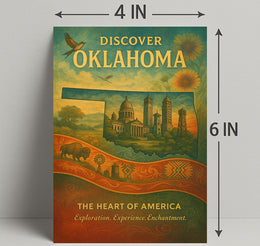 Discover Oklahoma Wall Art Print Decor PosterGoat