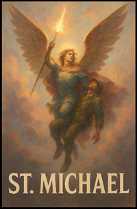 St. Michael Archangel Warrior Art Poster