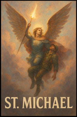 St. Michael Archangel Warrior Art Poster
