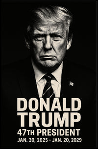 Donald Trump 47th President Poster