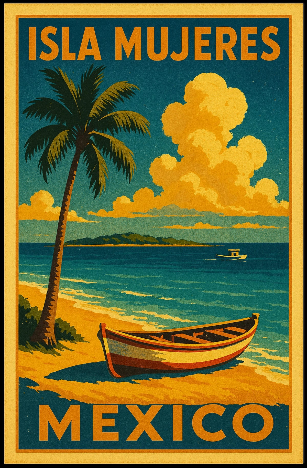 Isla Mujeres Travel Poster