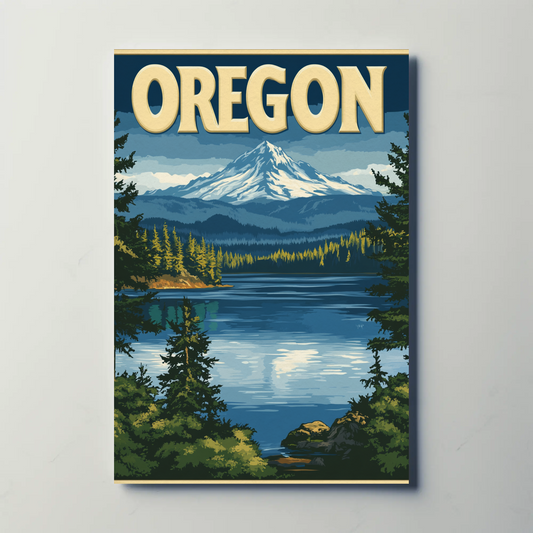 Oregon Vintage Poster