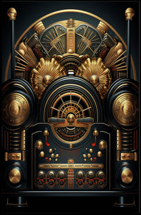 Vintage Steampunk Mechanical Art Print - Abstract or Artistic Poster