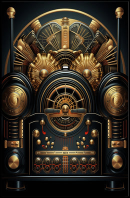 Vintage Steampunk Mechanical Art Print - Abstract or Artistic Poster