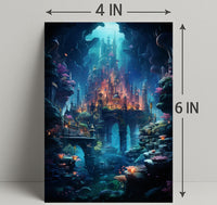 Enchanted Underwater City Poster