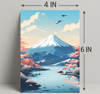 Tranquil Mountain Landscape Poster