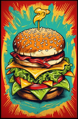 The Ultimate Burger Explosion Poster PosterGoat