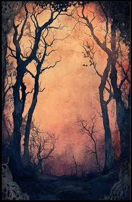 Enchanted Forest At Dusk Poster