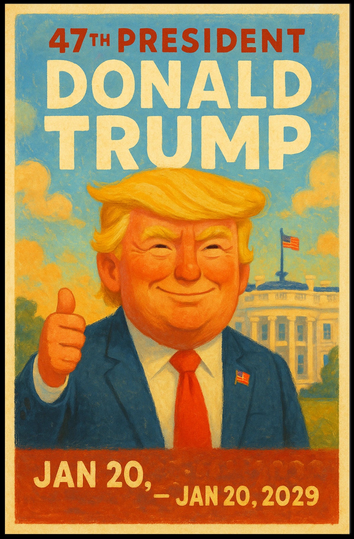 Donald Trump Vision of Prosperity Poster