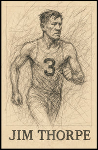Jim Thorpe Legendary Athlete Poster