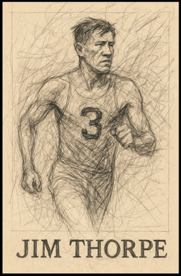 Jim Thorpe Legendary Athlete Poster