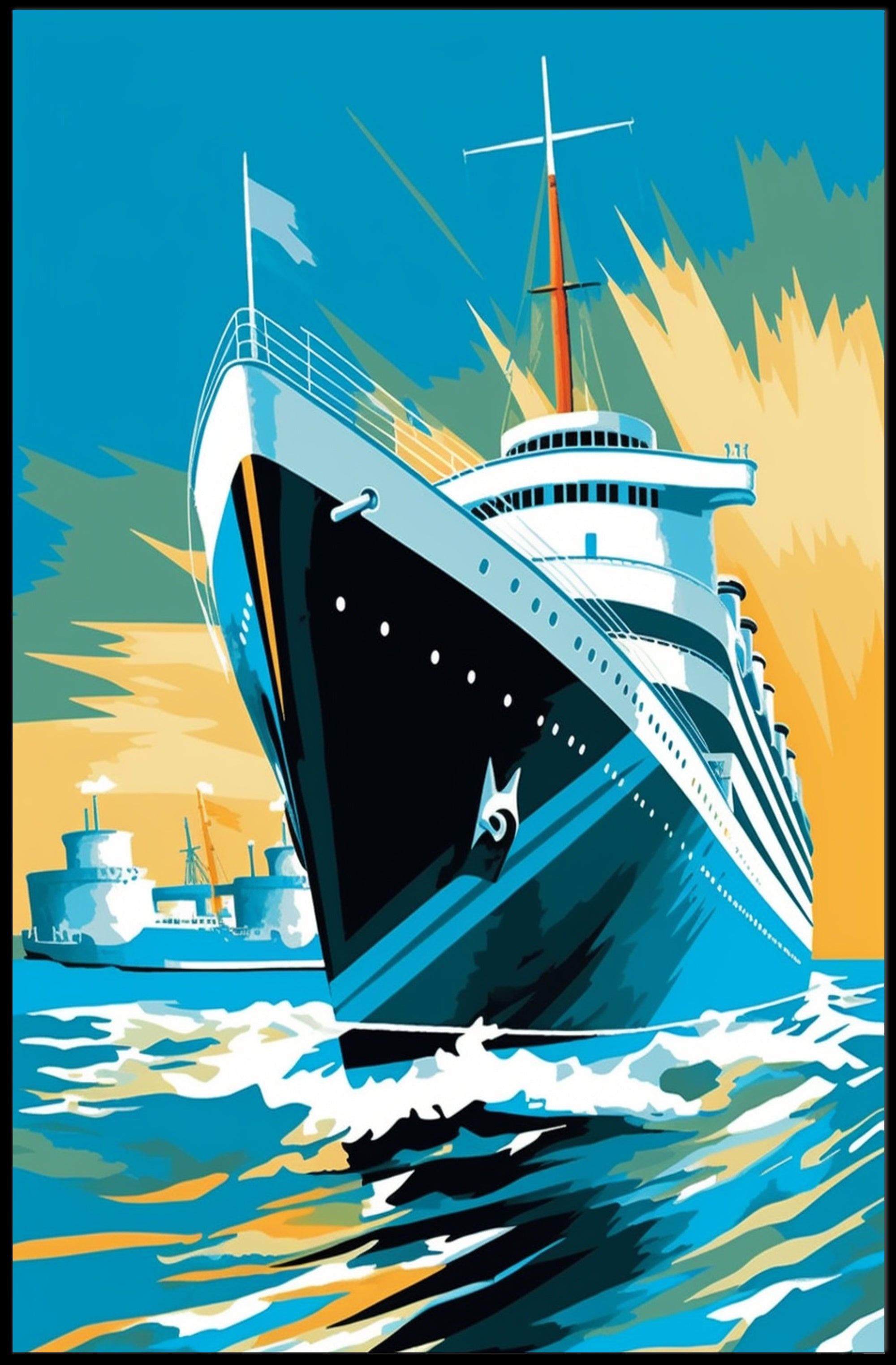 Majestic Ocean Voyage Poster
